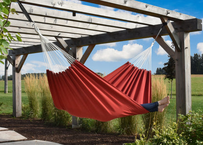 Vivere Brazilian Style Sunbrella Hammock - Crimson