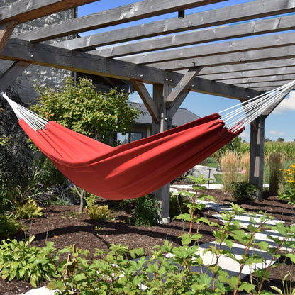Vivere Brazilian Style Sunbrella Hammock - Crimson