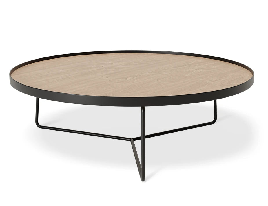Alora Coffee Table - Black - Oak - Large