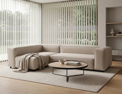 Nolia Modular Sofa - 3 Seater with Chaise - Beige