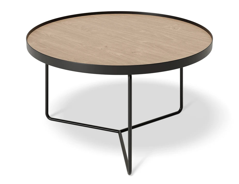 Alora Coffee Table - Black - Oak - Medium