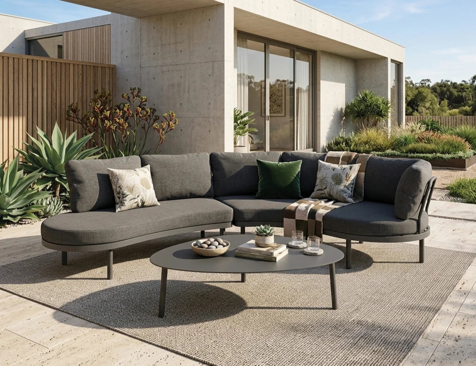 Cetara Coffee Table - Outdoor - Charcoal - Large