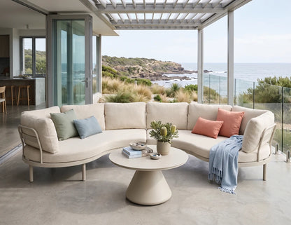 Aluna Sofa Return Ends - Latte - Outdoor