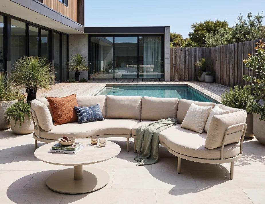 Aluna Sofa Return Ends - Latte - Outdoor