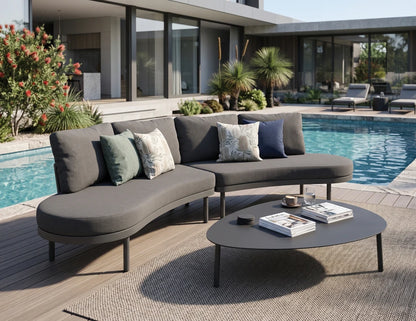 Cetara Coffee Table - Outdoor - Charcoal - Large
