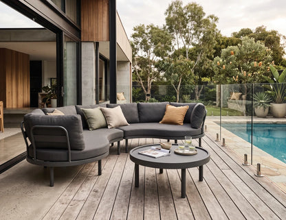 Aluna Sofa Return Ends - Charcoal - Outdoor