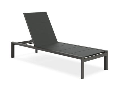 Alvor Sun Lounge - Charcoal - Black Mesh