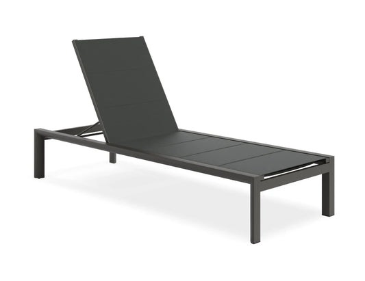 Alvor Sun Lounge - Charcoal - Black Mesh