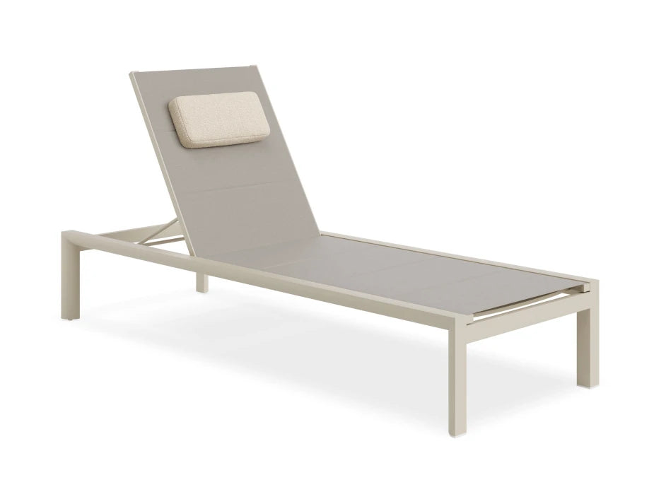 Alvor Sun Lounge - Latte - Biscuit Mesh