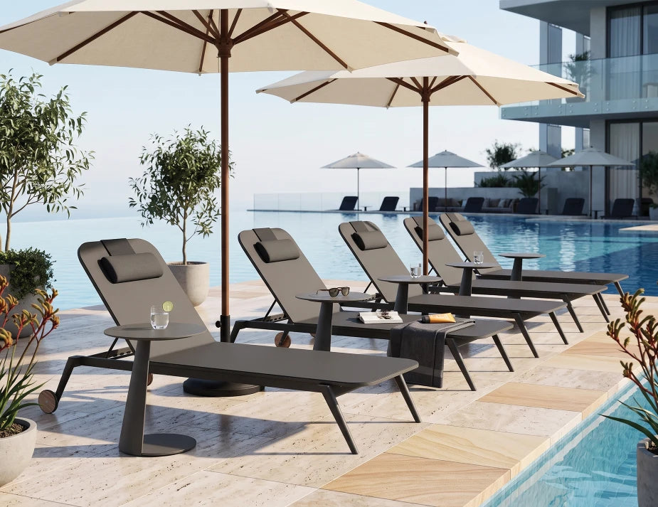 Amalfi Sun Lounge - Charcoal