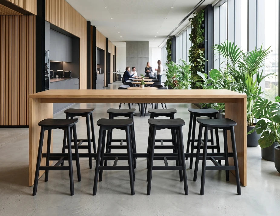 Andi Backless Bar Stool - Black