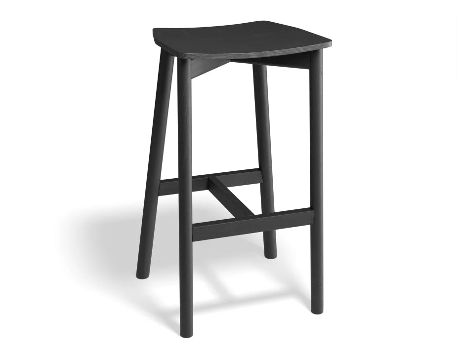 Andi Backless Bar Stool - Black