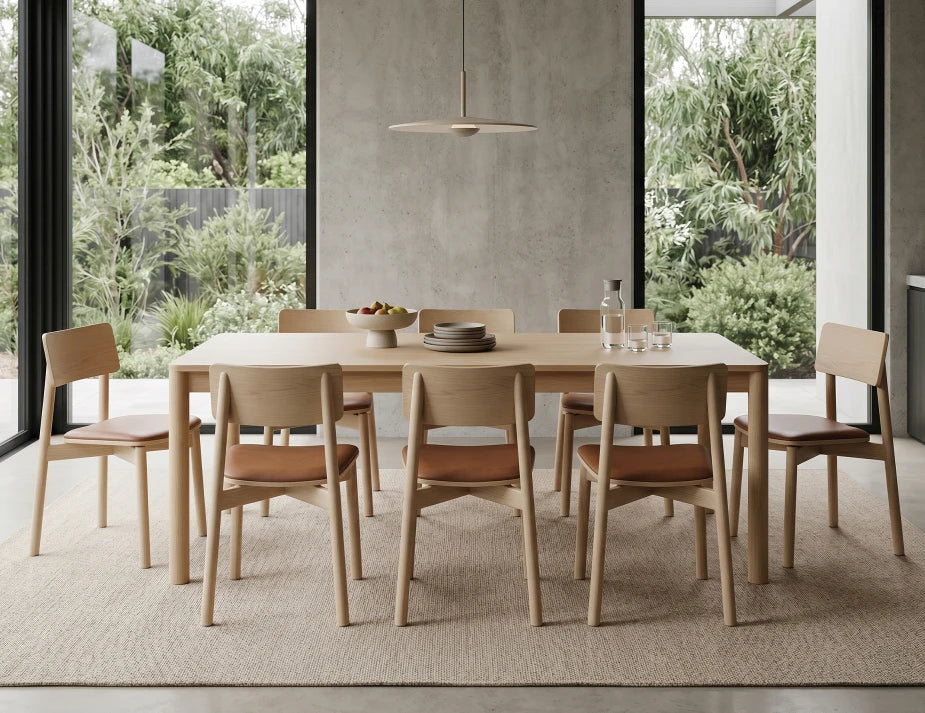 Andi Dining Chair - Natural - Upholstered