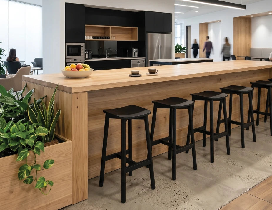 Andi Backless Bar Stool - Black