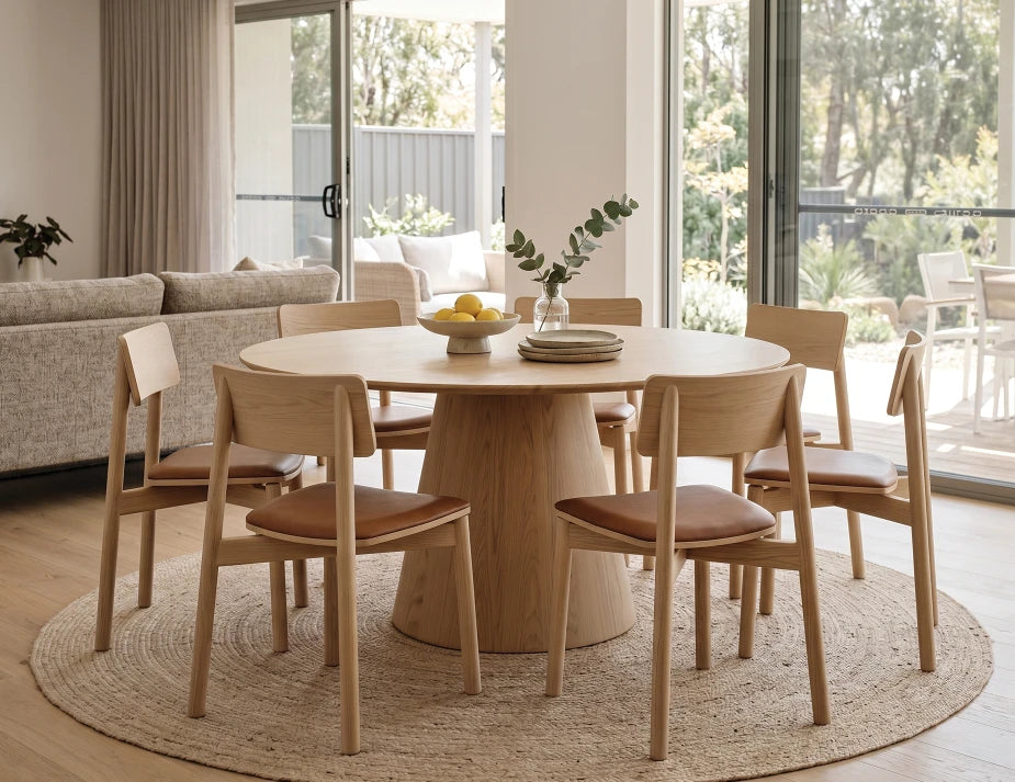 Andi Dining Chair - Natural - Upholstered