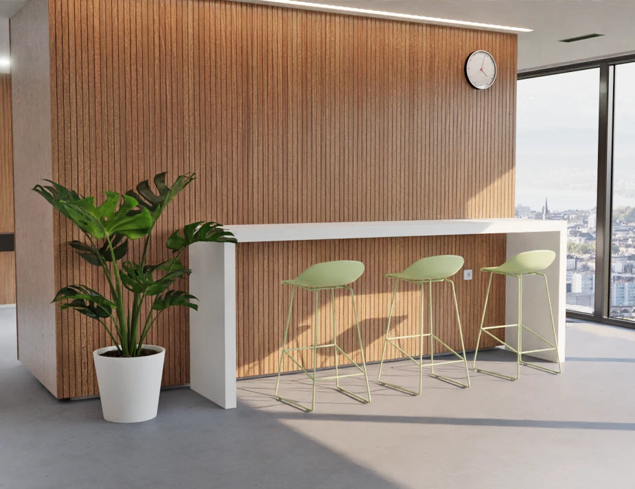 Pop Stool - Dusty Green Frame and Shell Seat