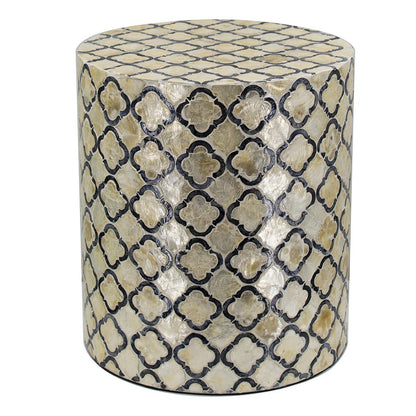 Anouk Natural Sea Shell Round Stool 40cm