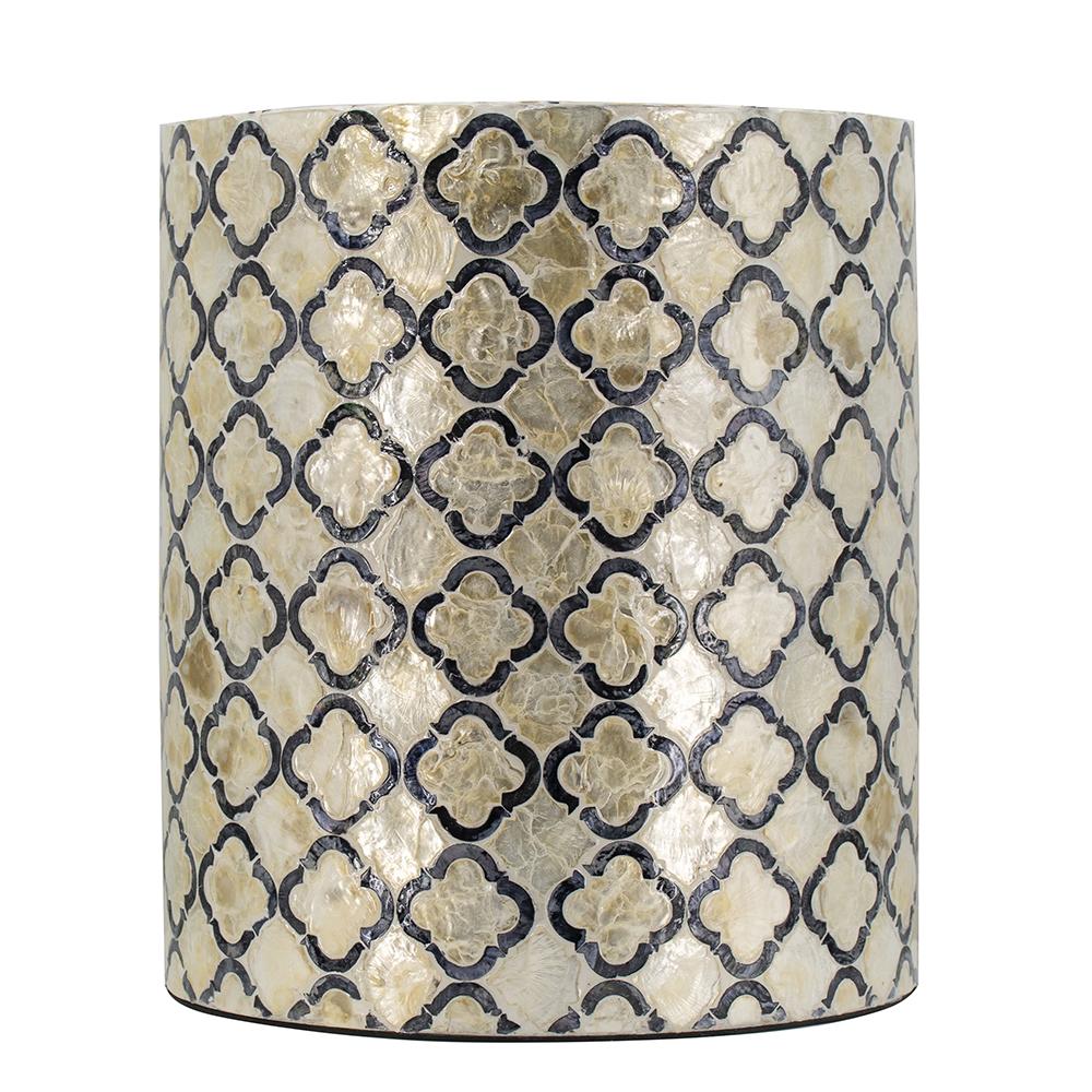 Anouk Natural Sea Shell Round Stool 40cm
