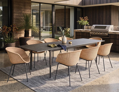 Arken Table - Outdoor - Extendable - Charcoal - Basalt Ceramic Top