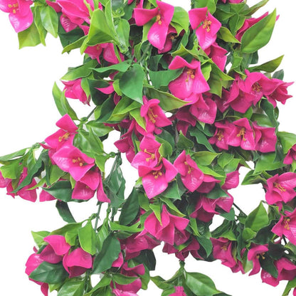 Hanging Artificial Bougainvillea Plant (Pink / Lilac) UV Resistant 90cm - Image 4