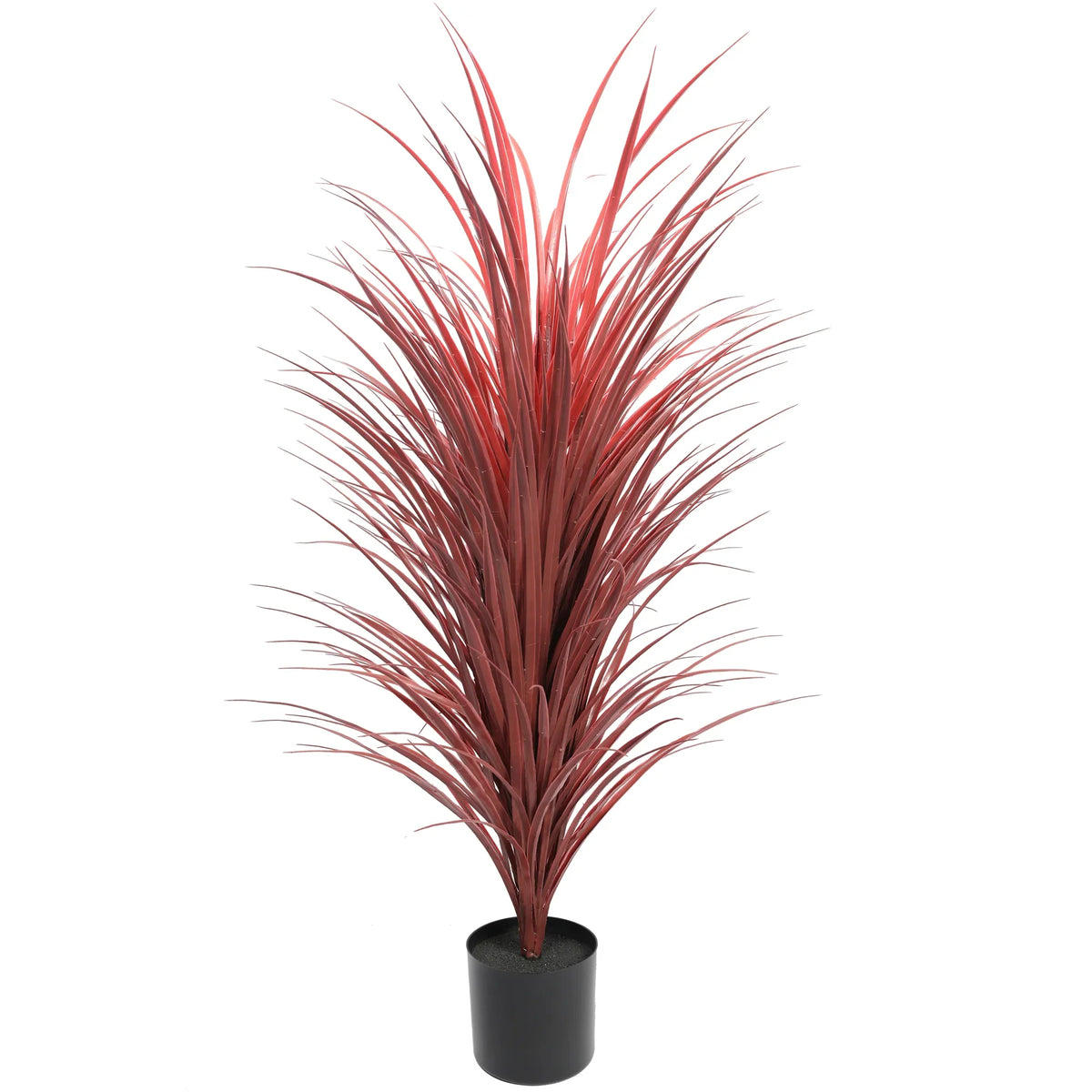 Burgundy Potted Artificial Long Grass (Yucca Grass) 115cm UV Resistant - Image 2