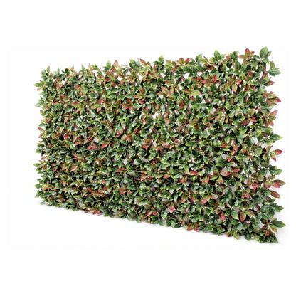 Premium Photinia Leaf Artificial Hedge Extendable Trellis / Screen 2m x 1m UV Resistant