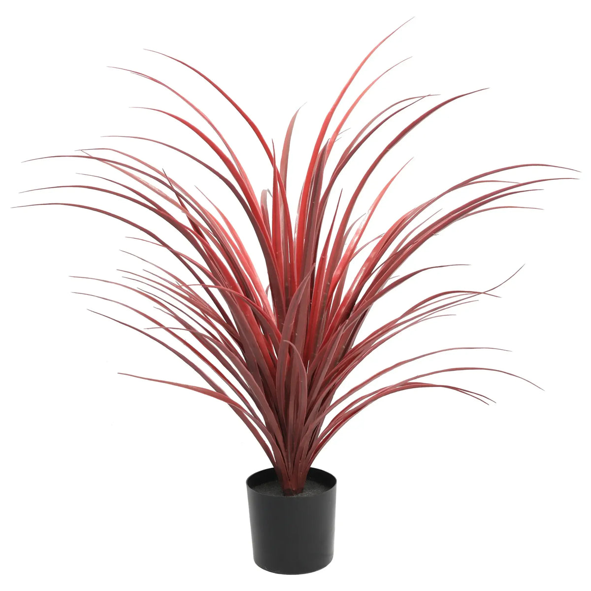 Burgundy Potted Artificial Long Grass (Yucca Grass) 75cm UV Resistant - Image 2