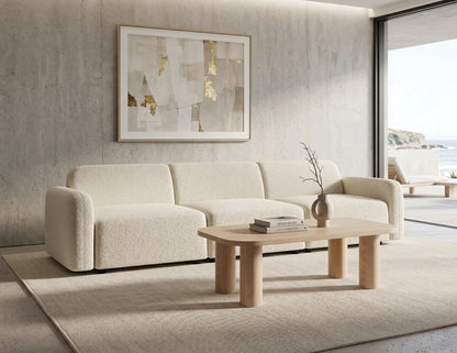 Atticus Modular Sofa - 3 Seater - Ivory Cream