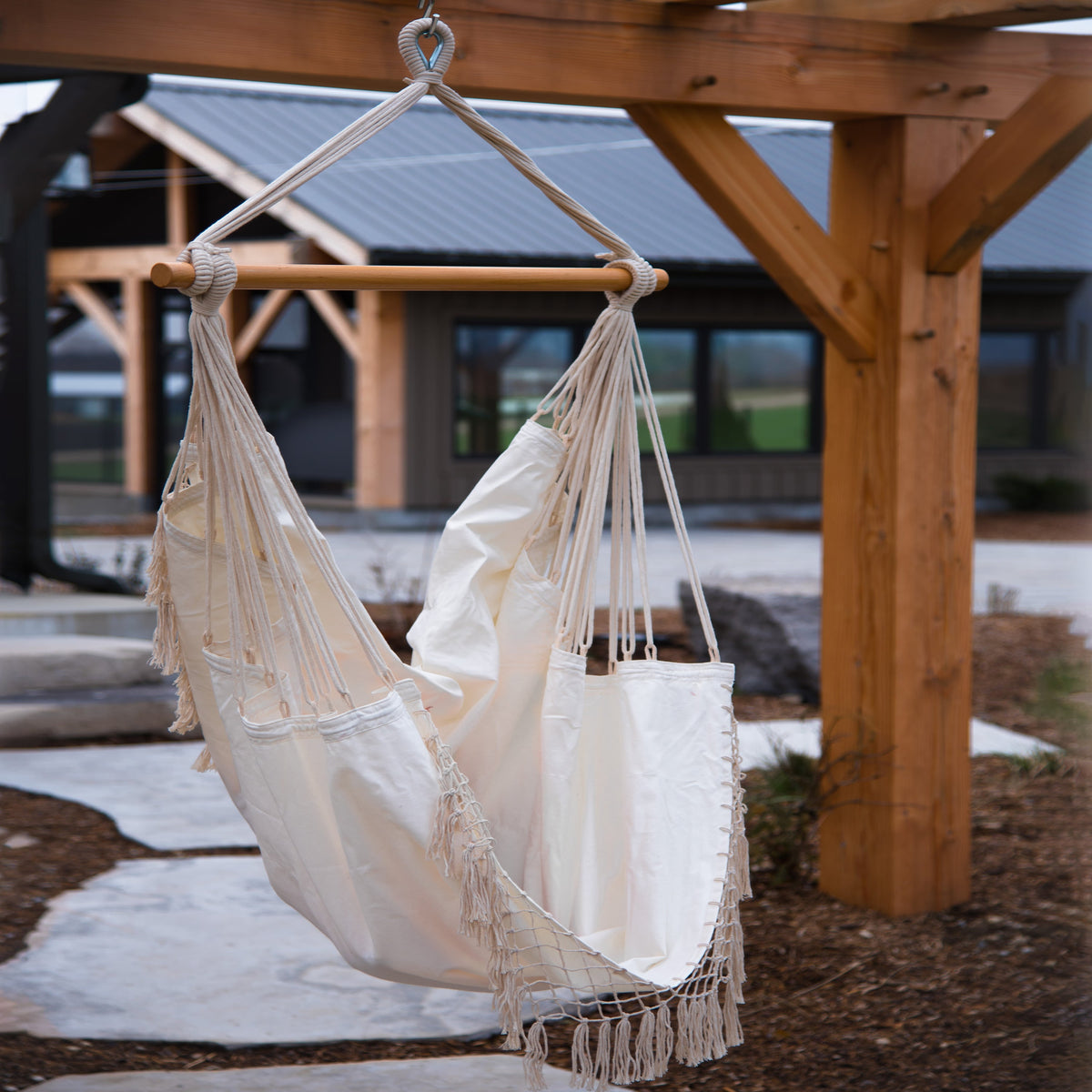 Vivere Brazilian Hammock Chair - Natural White