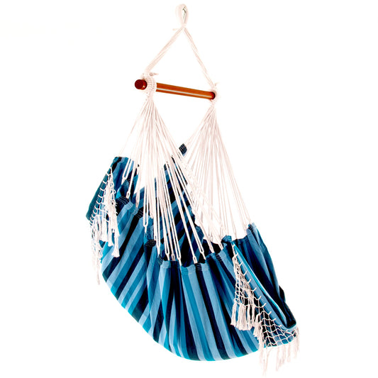 Vivere Brazilian Hammock Chair - Blue Lagoon