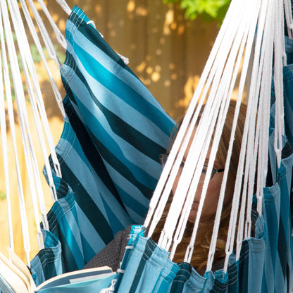 Vivere Brazilian Hammock Chair - Blue Lagoon