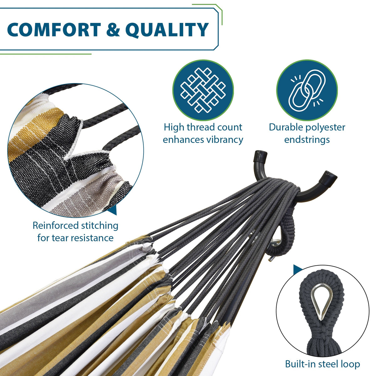 Vivere Replacement Hammock for 250cm Combo Desert Moon