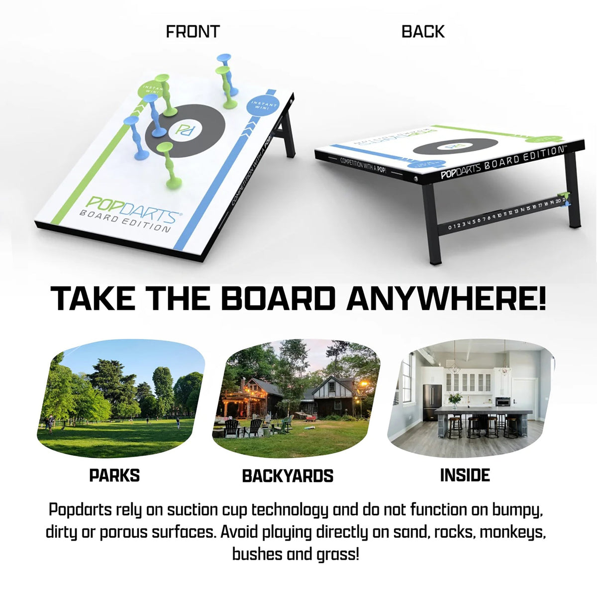 Vivere Popdarts Board Edition Set - Blue Green