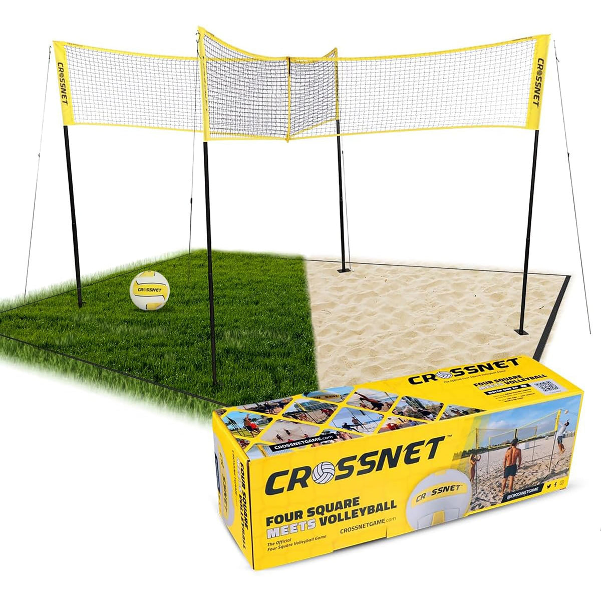 Vivere Crossnet 4-Square Volleyball Game