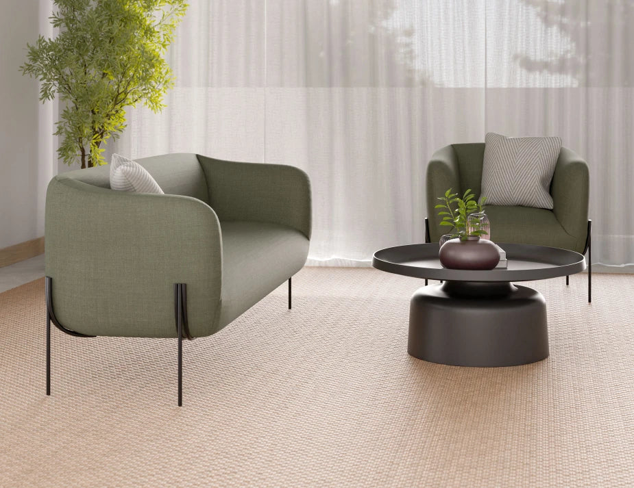 Belle 2.5 Seater Sofa - Kelp Green