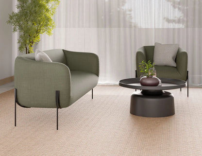 Belle 2.5 Seater Sofa - Kelp Green