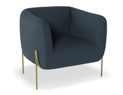 Belle Lounge Chair - Midnight Blue
