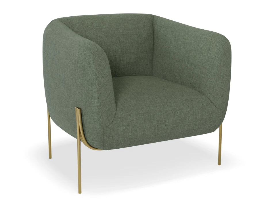 Belle Lounge Chair - Kelp Green