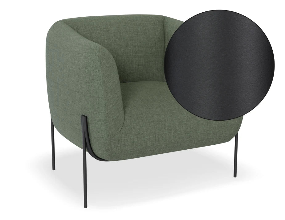 Belle Lounge Chair - Kelp Green