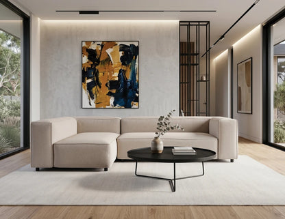 Nolia Modular Sofa - 3 Seater with Chaise - Beige