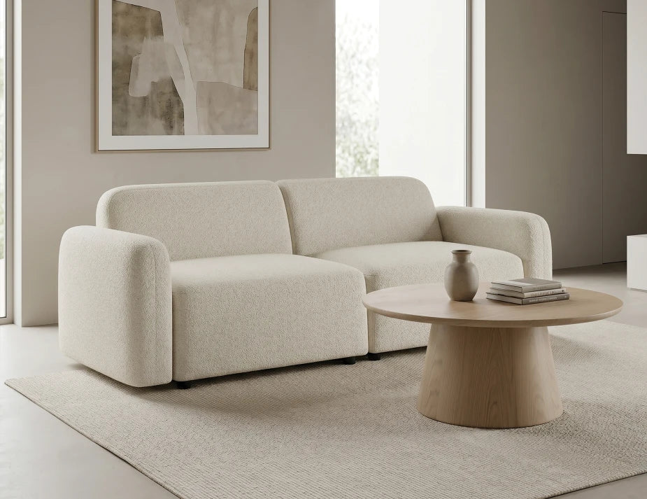 Atticus Modular Sofa - 2 Seater - Ivory Cream