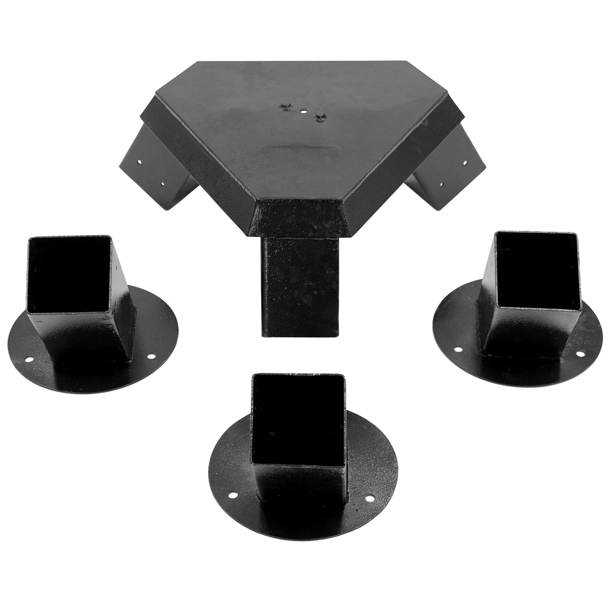 Vivere Steel Tripod BRAKITS for 4x4 Posts - Black