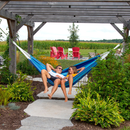 Vivere Brazilian Style Cotton Hammock - Island Breeze