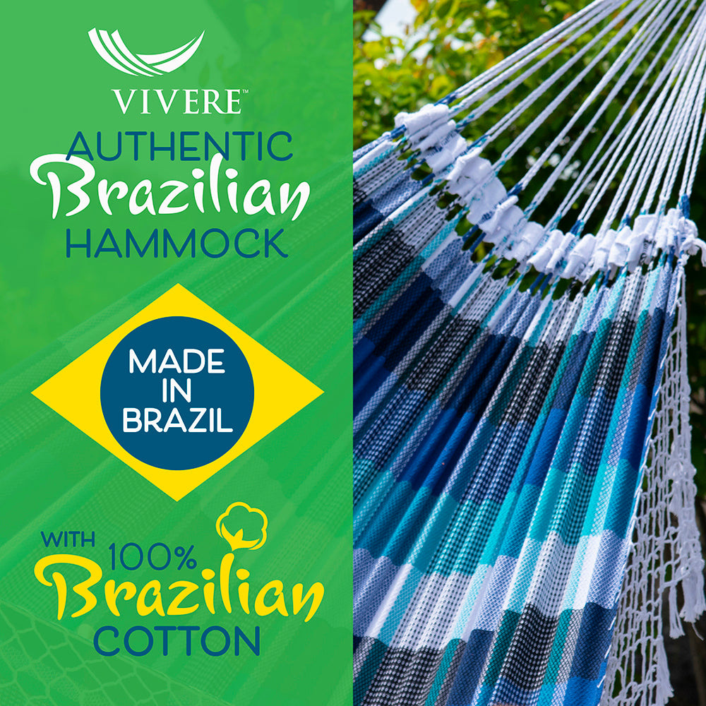 Vivere Authentic Brazilian Tropical Hammock - Marina