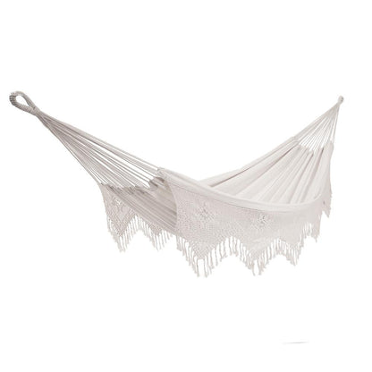 Vivere Deluxe Brazilian Style Cotton Hammock (Double) - Natural