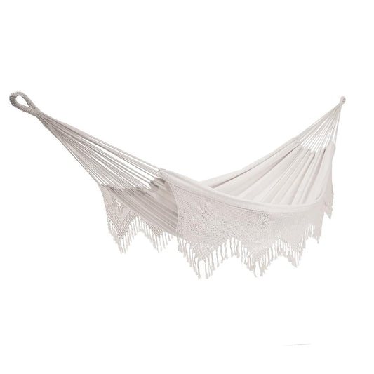 Vivere Deluxe Brazilian Style Cotton Hammock (Double) - Natural