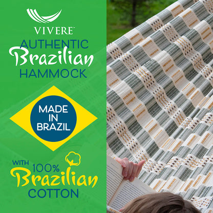 Vivere Authentic Brazilian Luxury Hammock - Honey Island