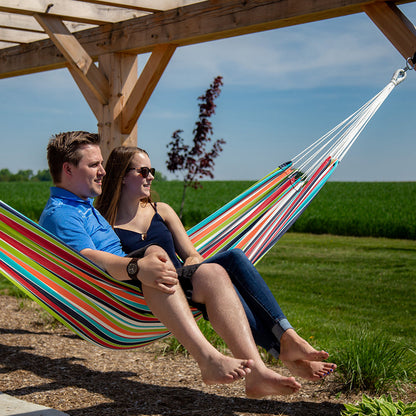 Vivere Brazilian Style Sunbrella Hammock - Carousel Confetti