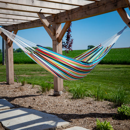 Vivere Brazilian Style Sunbrella Hammock - Carousel Confetti