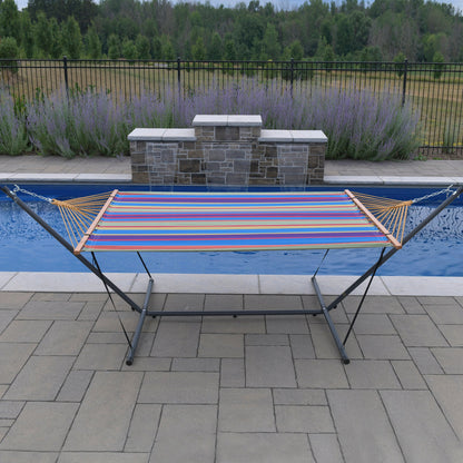 Vivere Steel Spreader Bar Hammock Stand (370 cm) - Charcoal